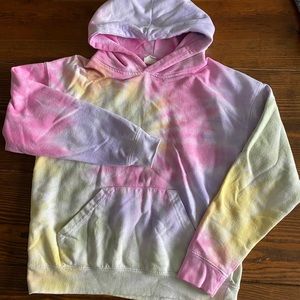Girls tie-dye hooded sweatshirt